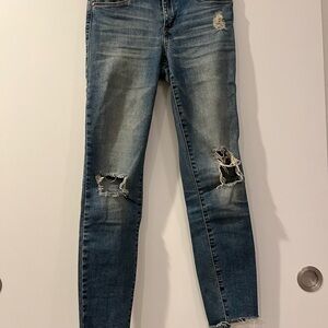 Distressed Blue Women's Jeans